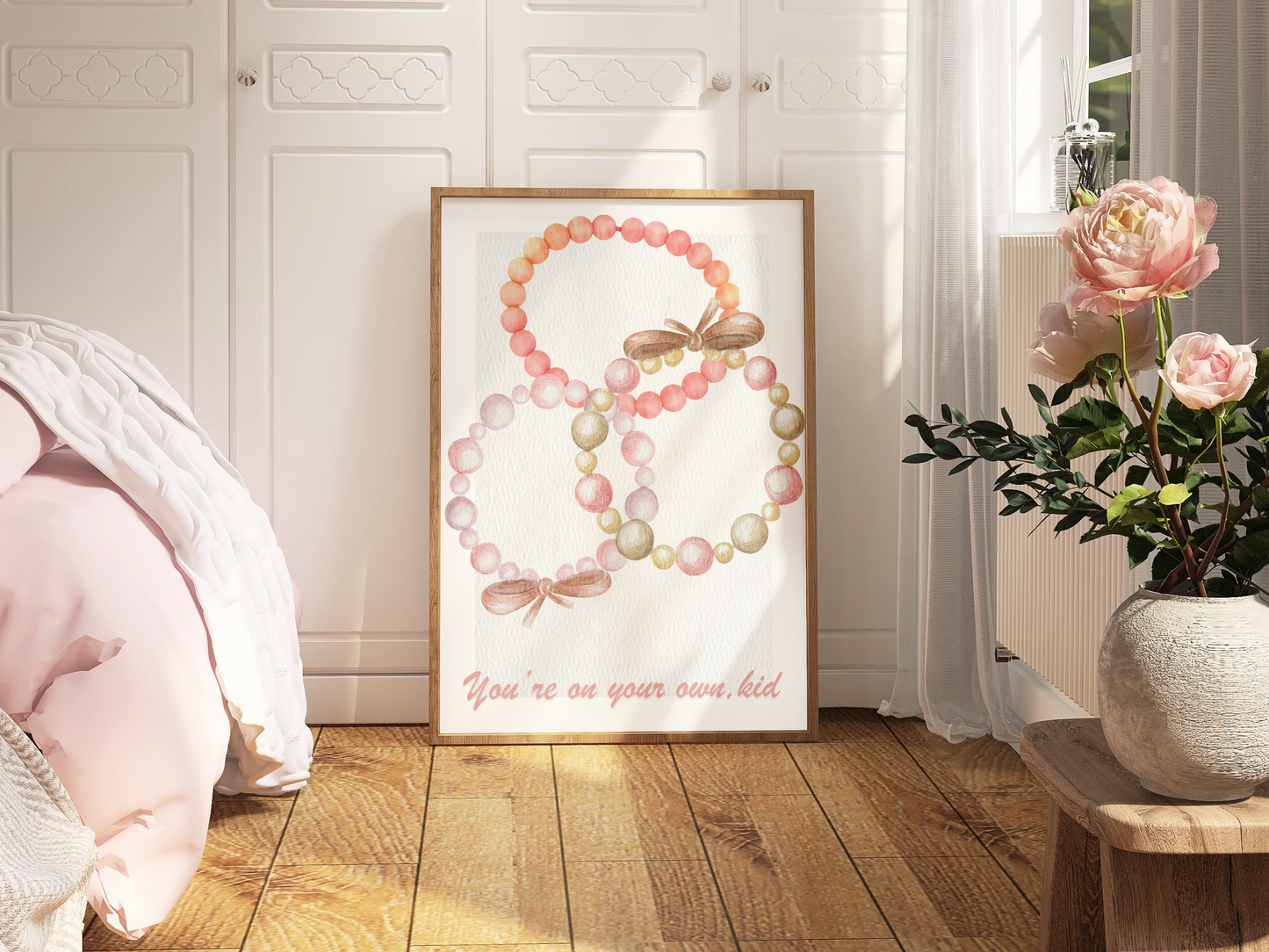 You're On Your Own, Kid Watercolor Swiftie Themed Poster